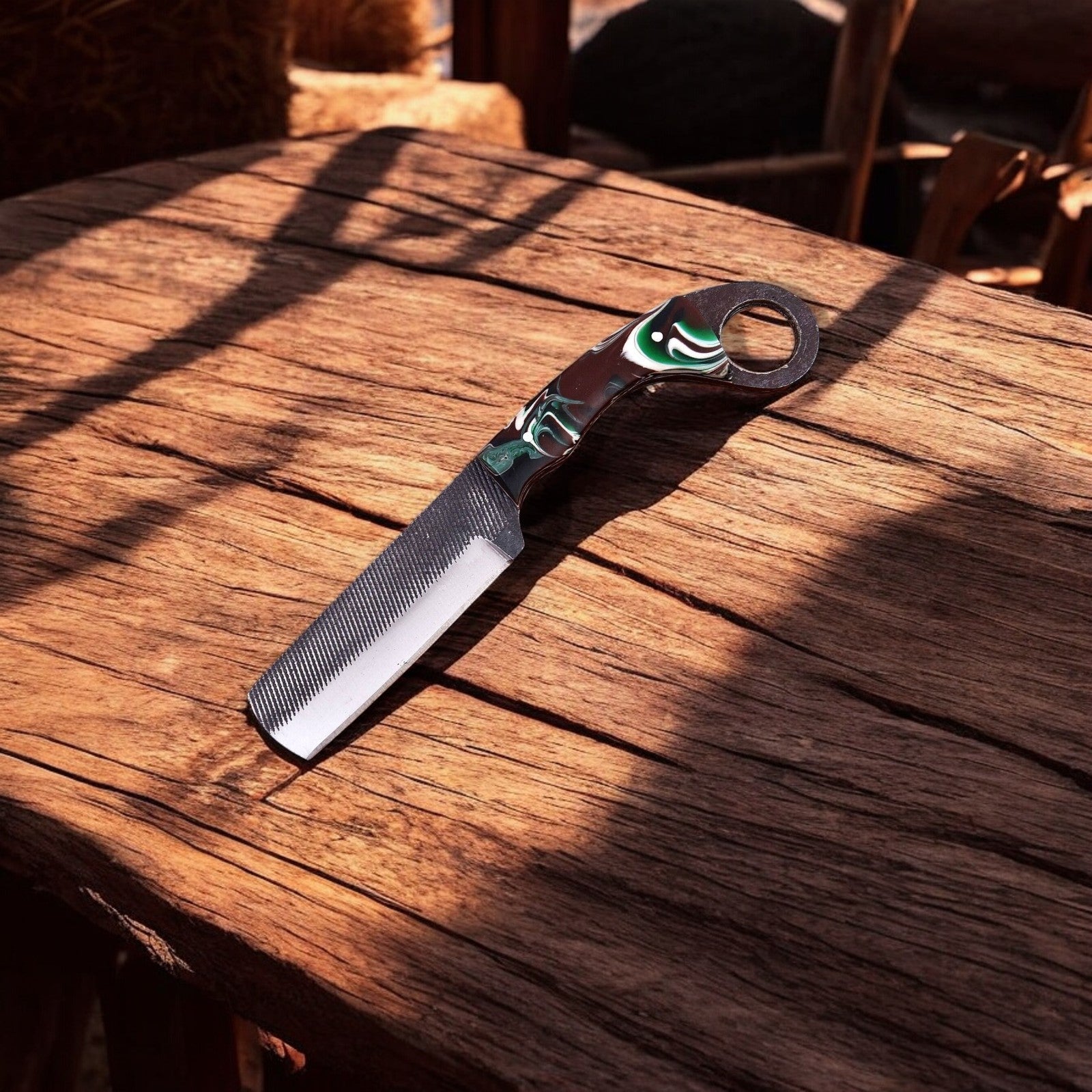 Custom Handmade Bull Cutter Knife – 8" File Tool Steel