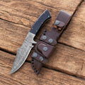 Premium Damascus Steel Hunting Knife – 9" Custom Handmade